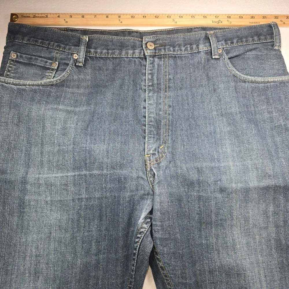 Levis 559 Relaxed Straight Jeans Mens 44x30 Dark Wash Denim Blue 01559-0004